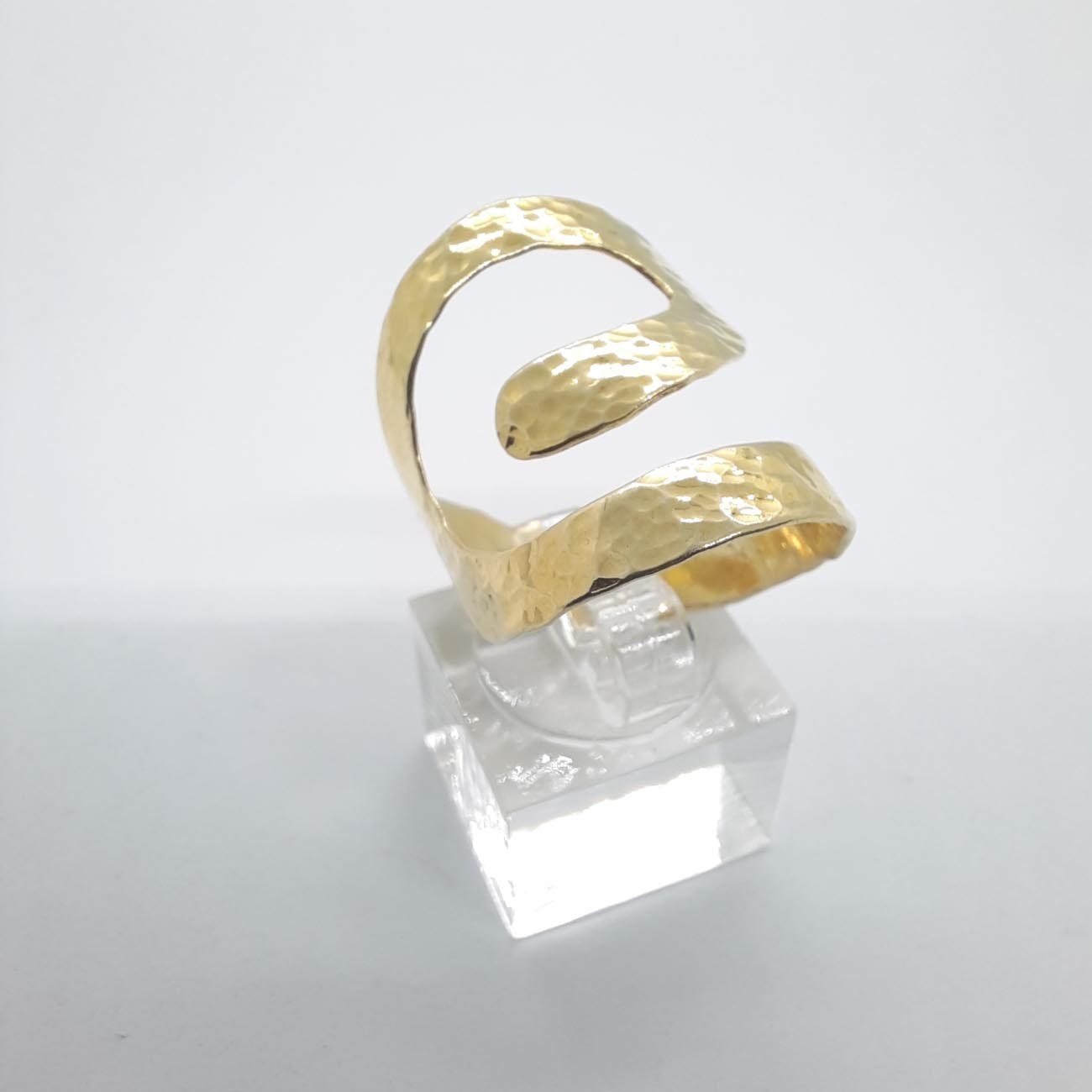 Ασημένιο επιχρυσωμένο δαχτυλίδι