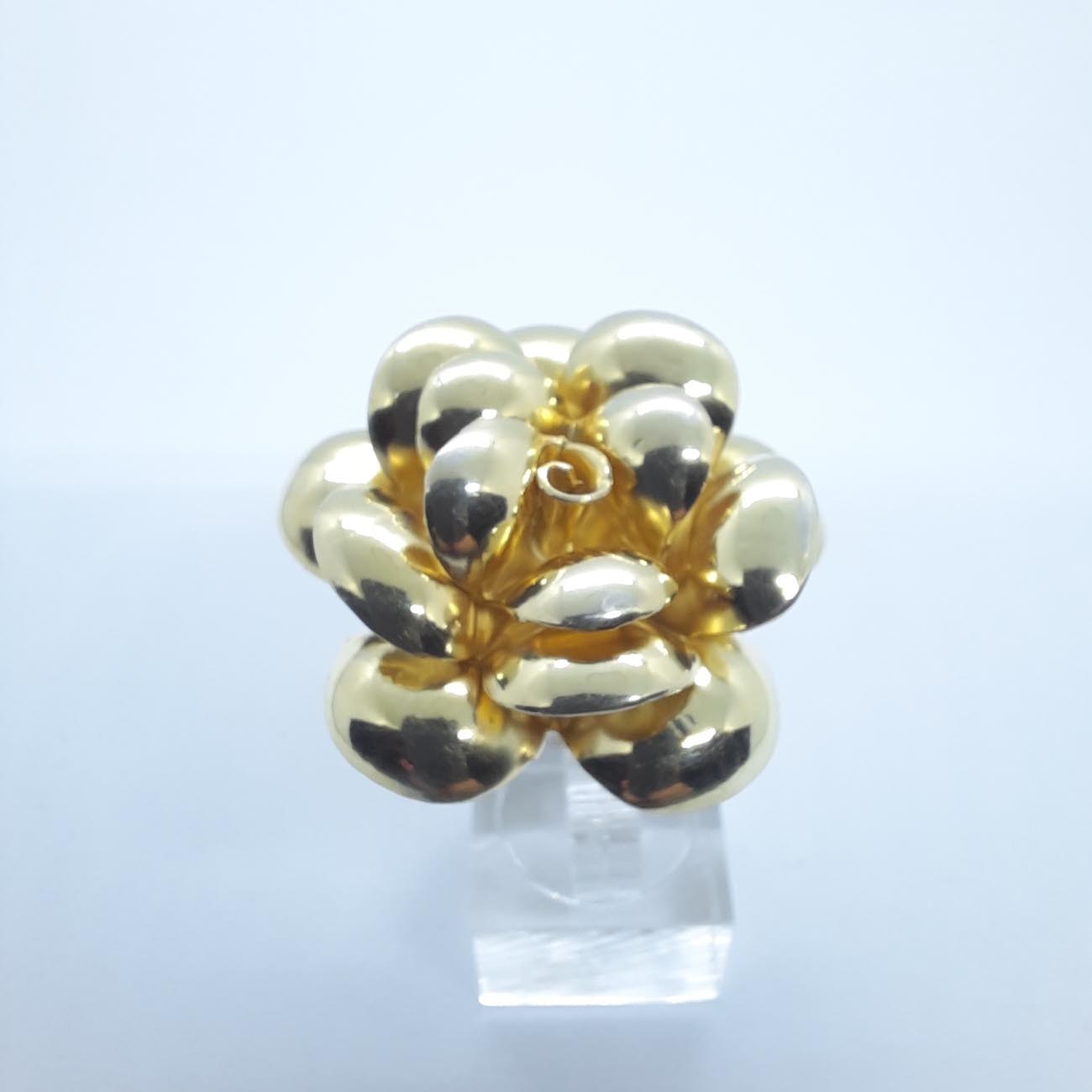 Ασημένιο επιχρυσωμένο δαχτυλίδι