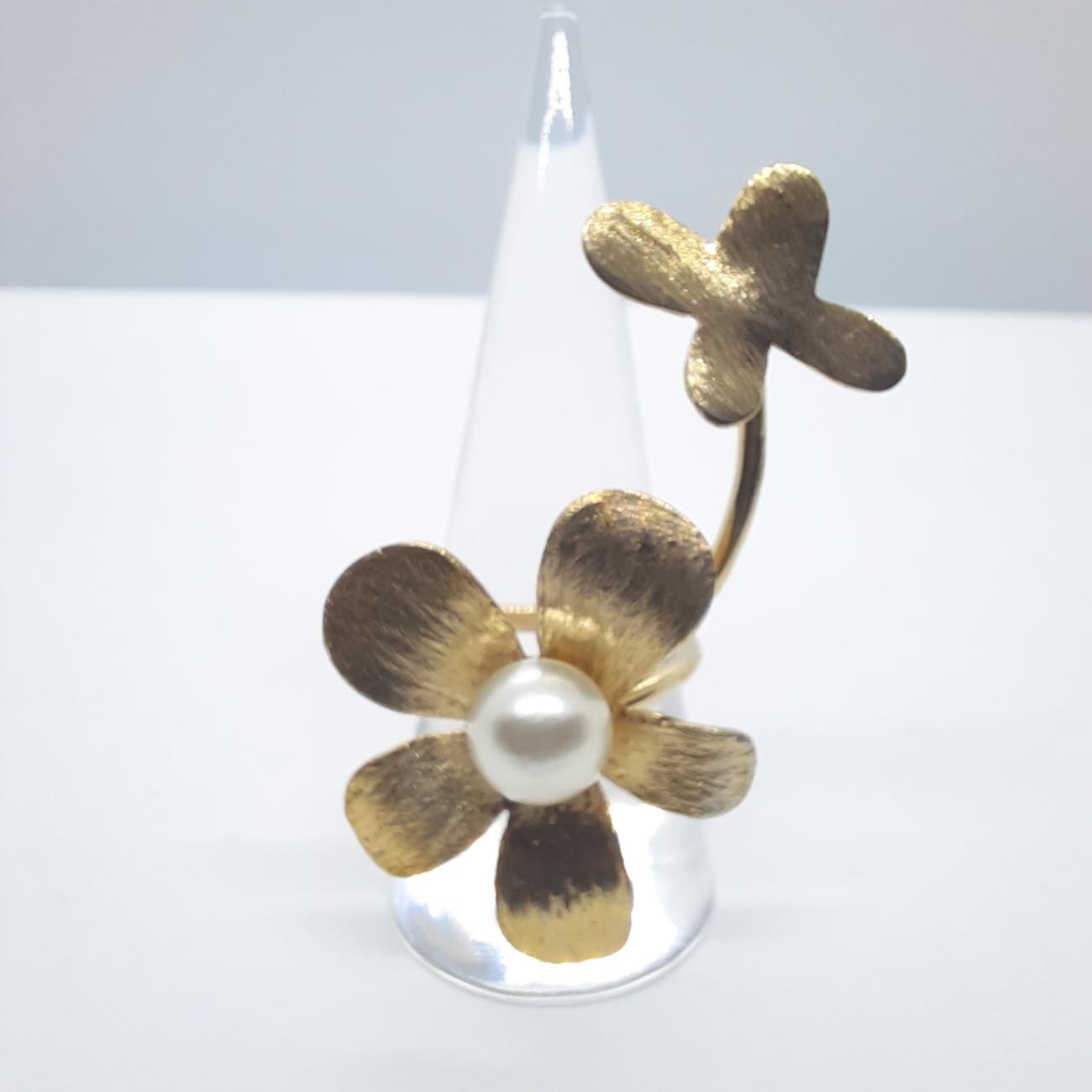 Ασημένιο επιχρυσωμένο δαχτυλίδι