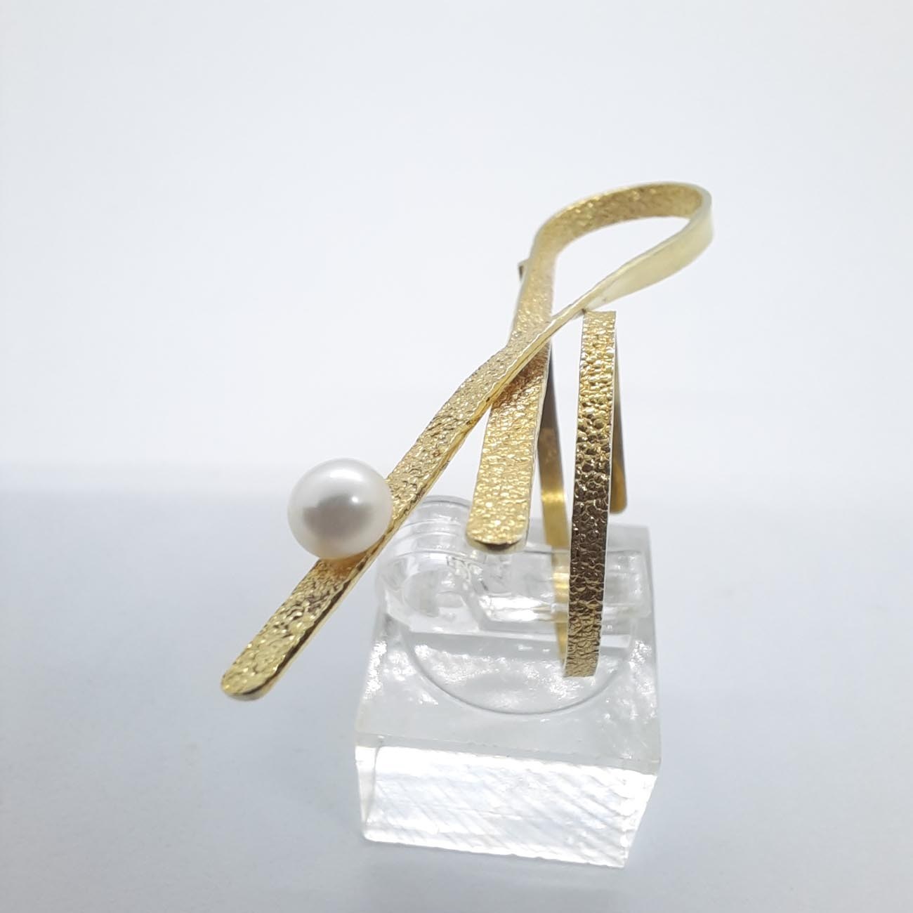 Ασημένιο επιχρυσωμένο δαχτυλίδι