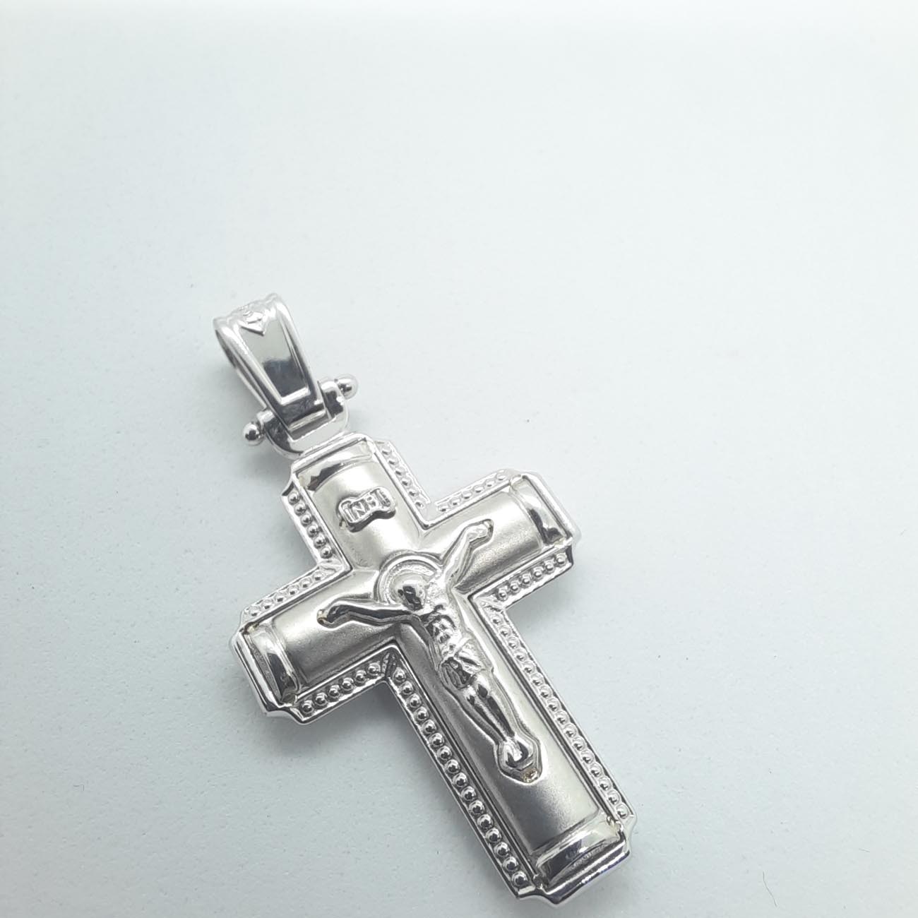 Λευκόχρυσος σταυρός Κ14 