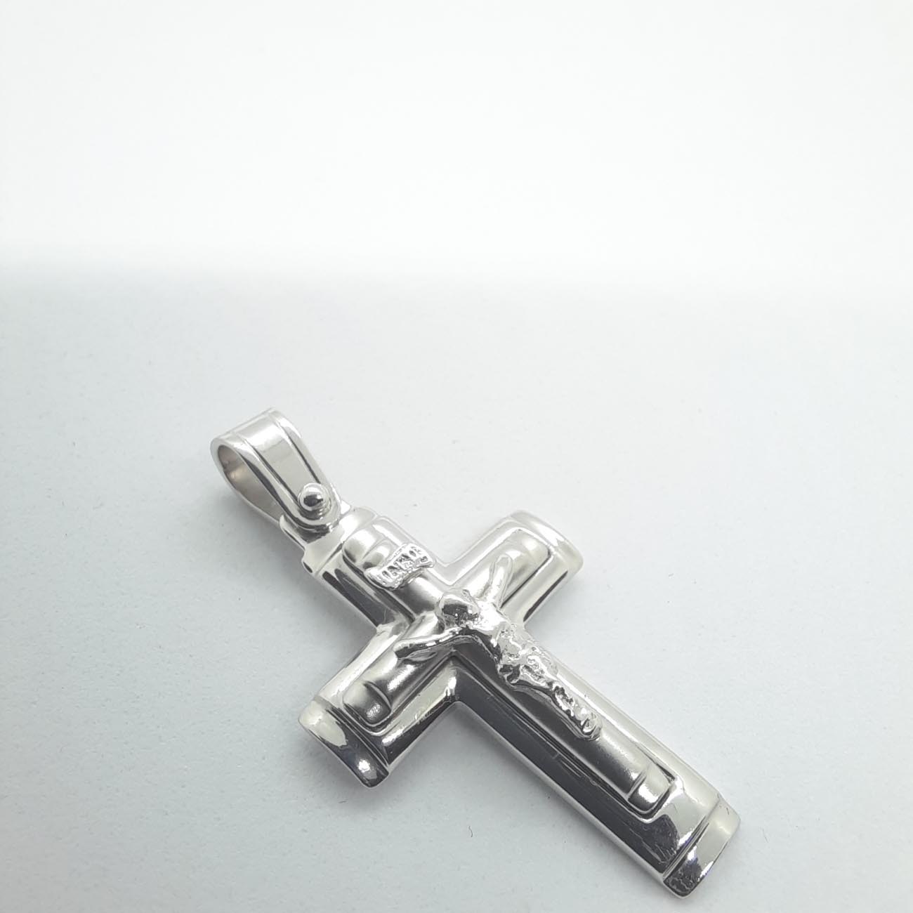 Λευκόχρυσος σταυρός Κ14 