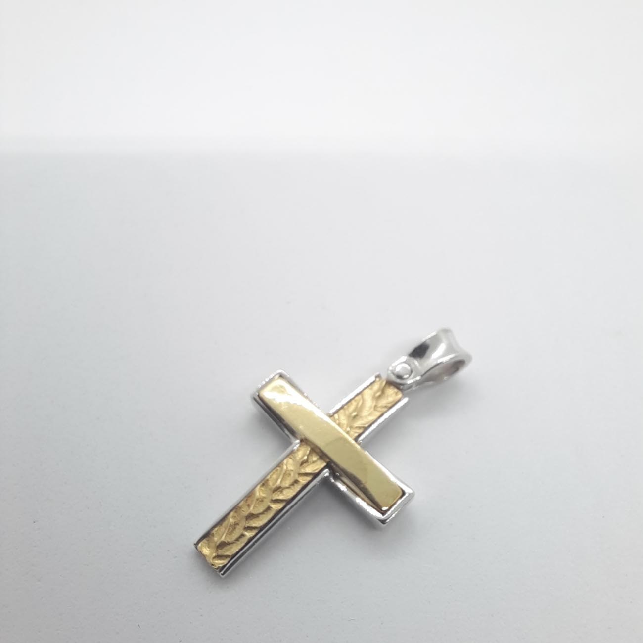 Λευκόχρυσος σταυρός Κ14