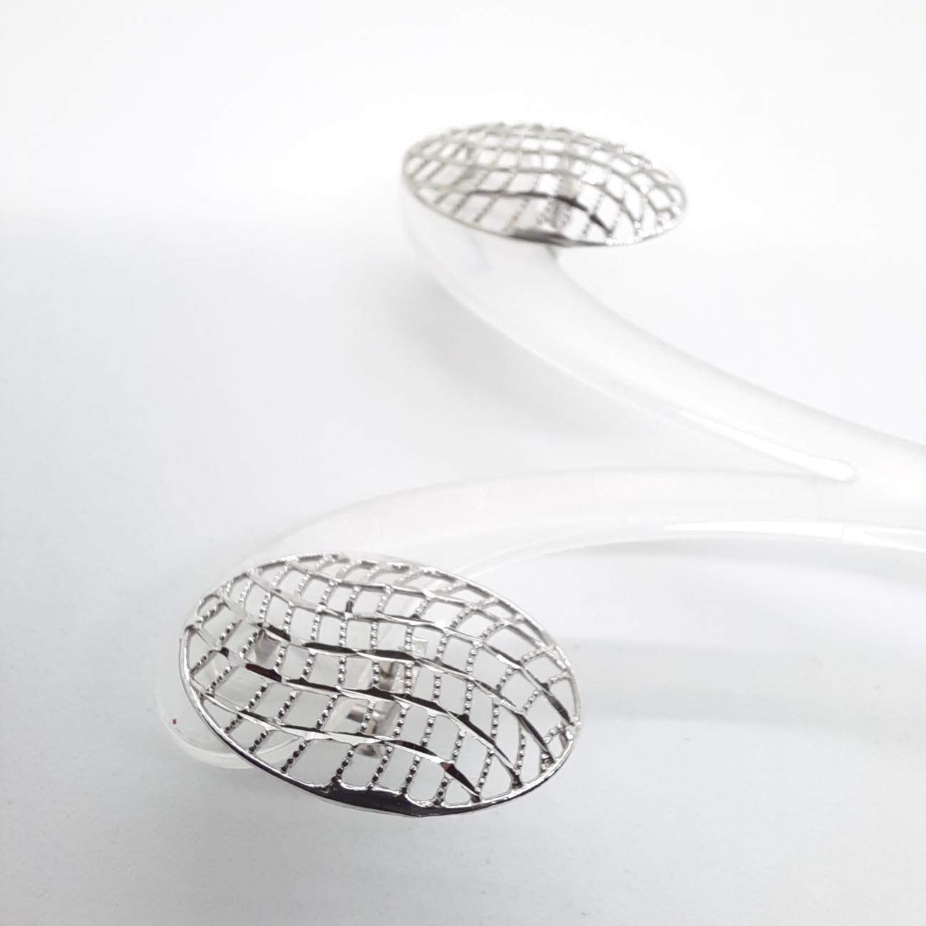 Σκουλαρίκια λευκόχρυσα 