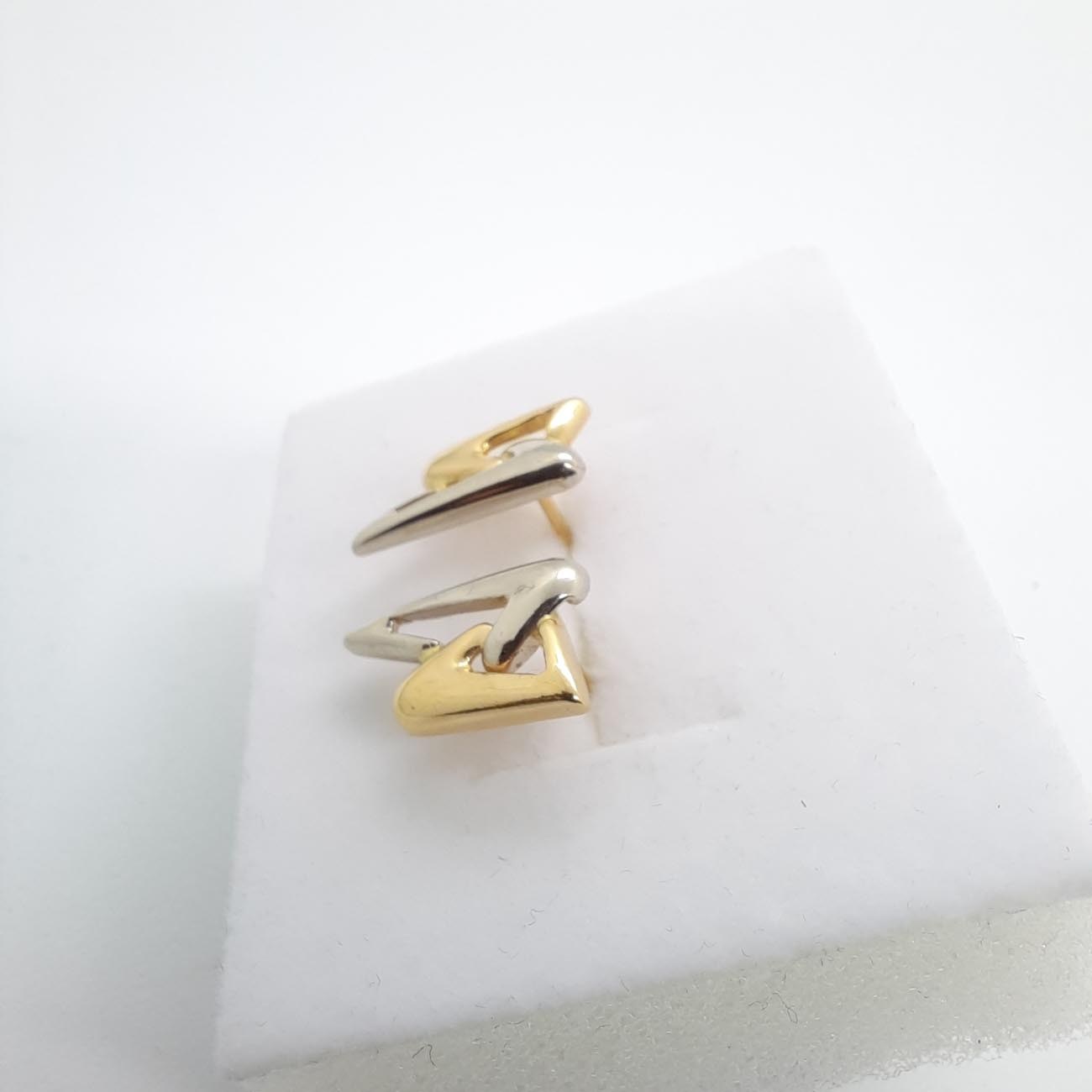 Χρυσά σκουλαρίκια Κ14 "κεραυνοί"