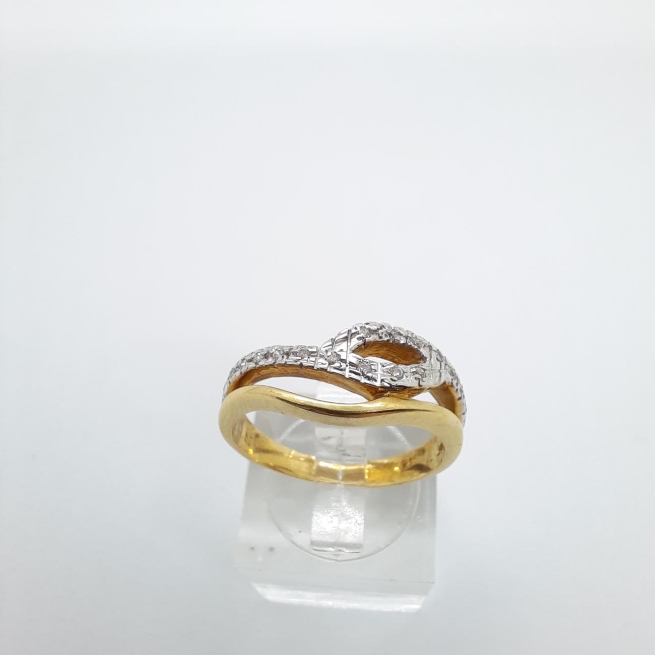 Χρυσό δαχτυλίδι Κ14 "φυλλαράκι"