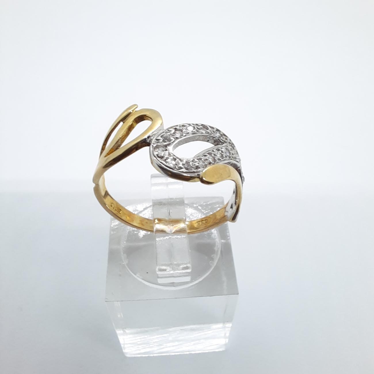 Χρυσό δαχτυλίδι Κ14 "χρυσή ένωση"