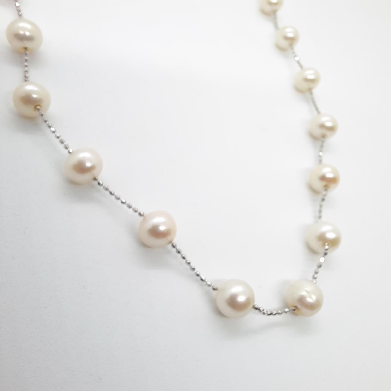 Λευκόχρυσο κολιέ Κ14