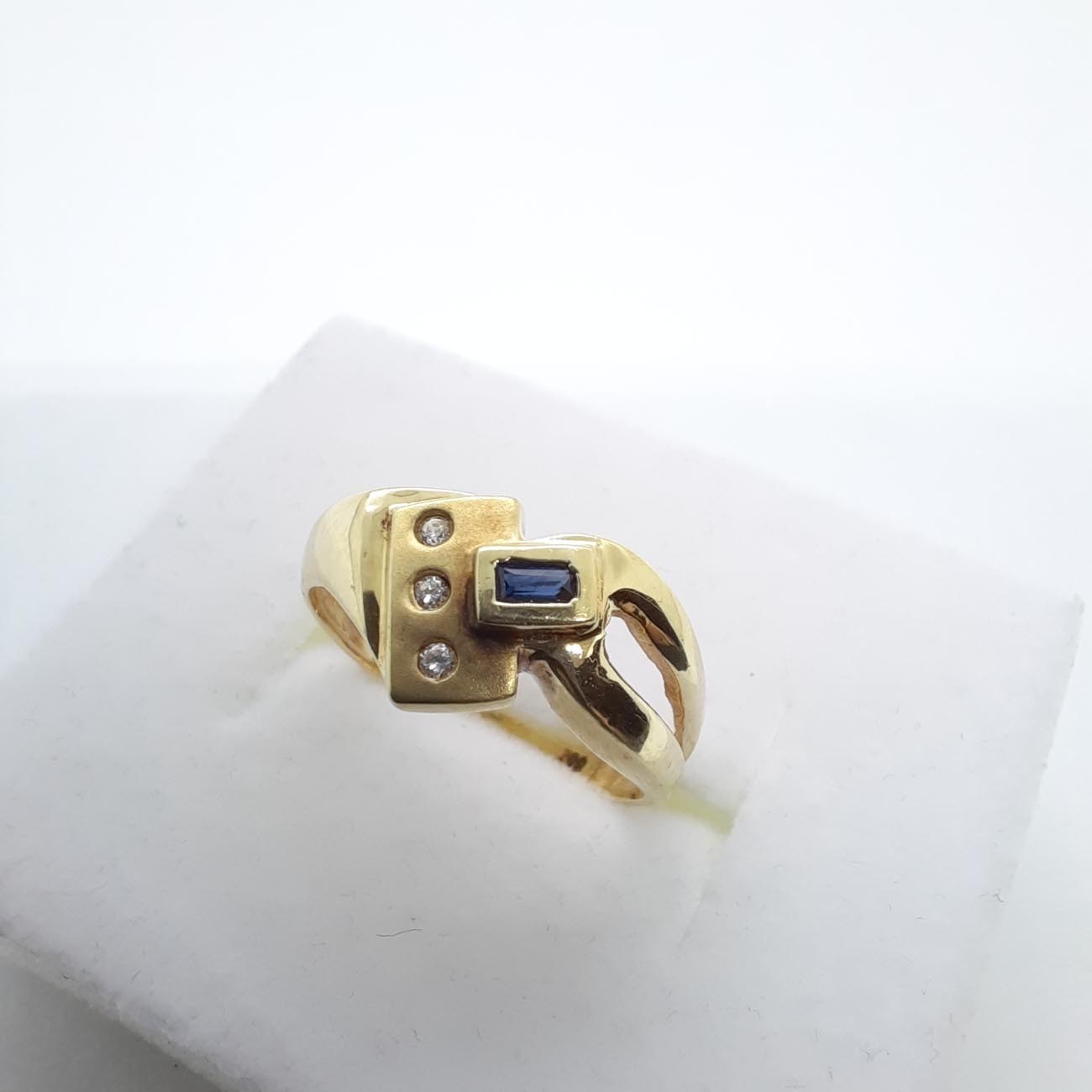 Χρυσό δαχτυλίδι Κ14 GEOMETRY