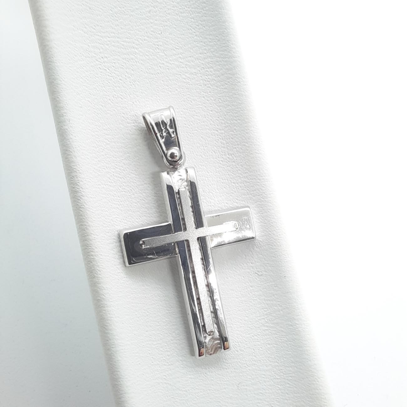Σταυρός λευκόχρυσος Κ9 