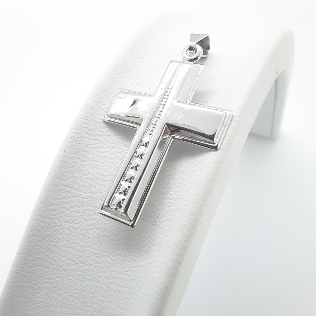 Σταυρός λευκόχρυσος K9