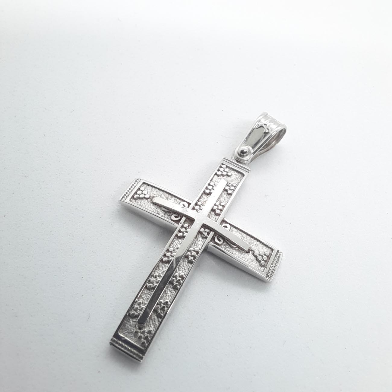 Σταυρός λευκόχρυσος Κ9
