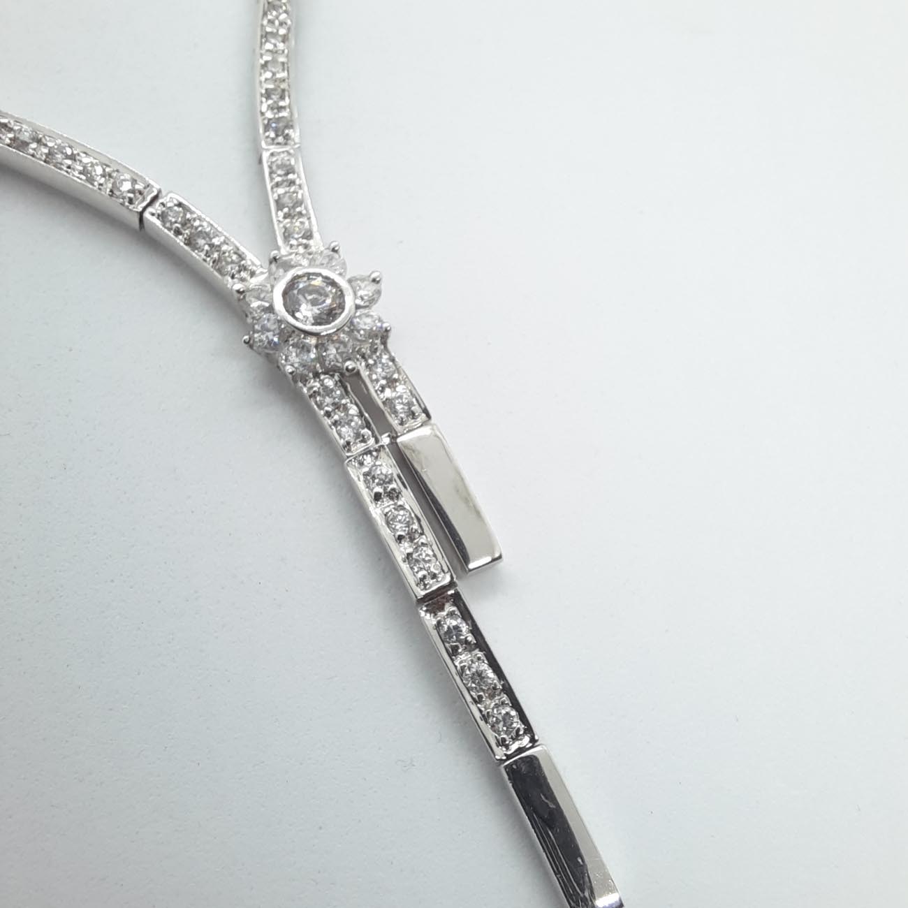 Σετ νύφης λευκόχρυσο "άνθος του χιονιού"