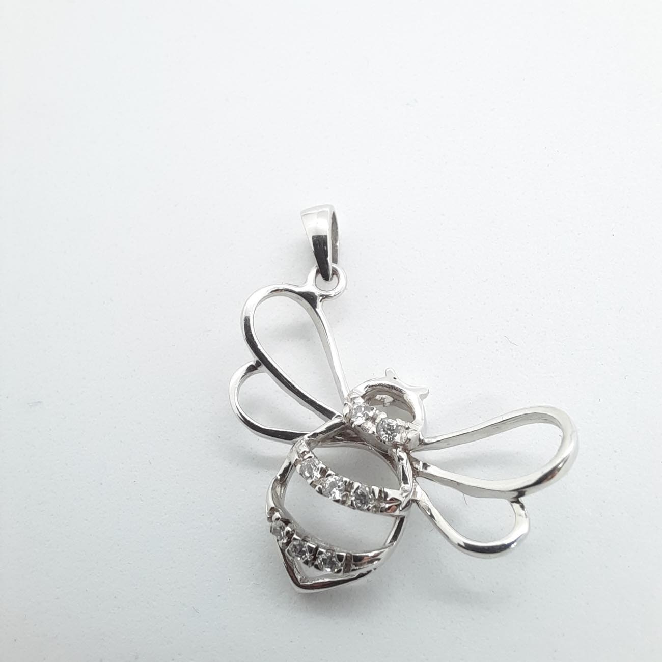 Λευκόχρυση μέλισσα μενταγιόν Κ14