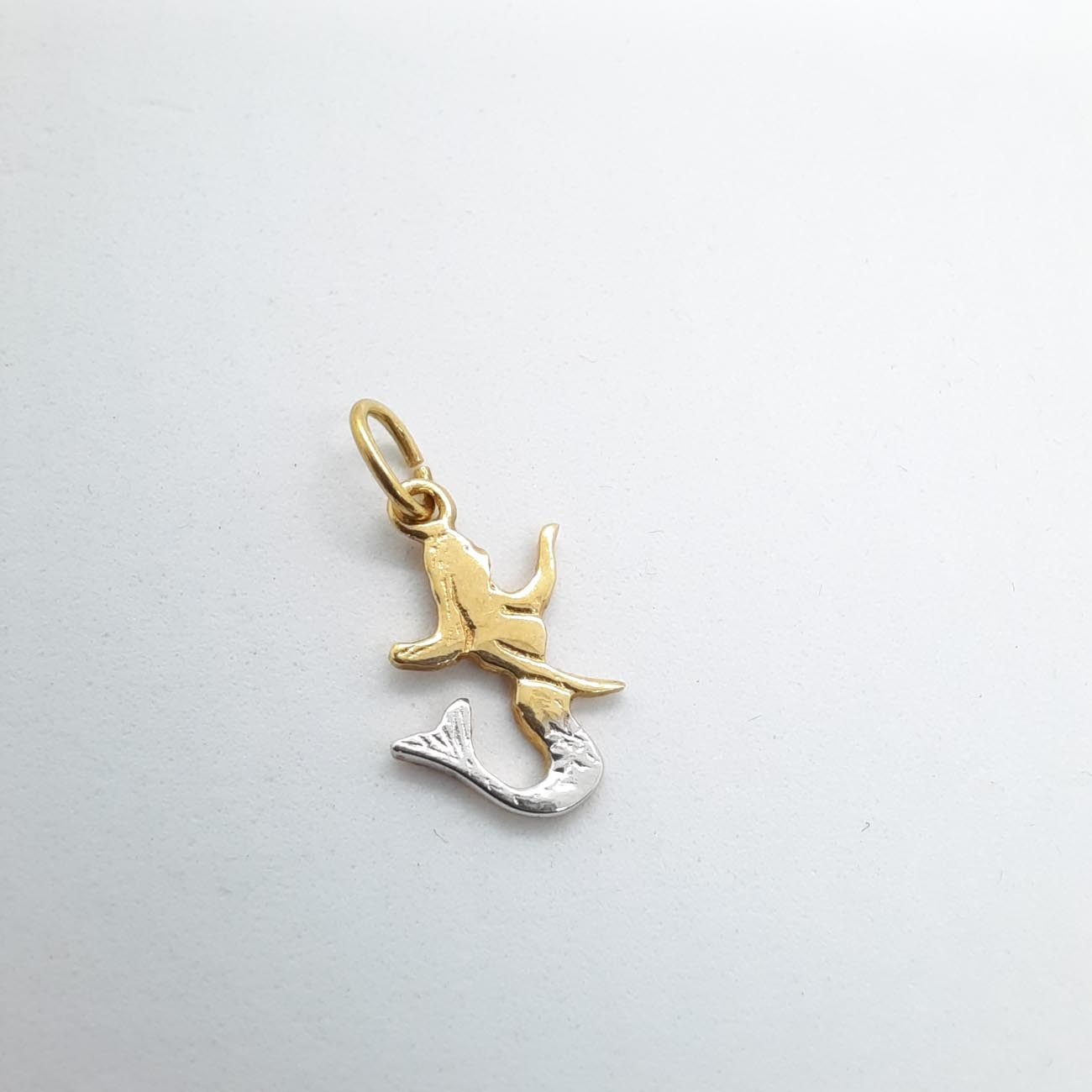 Χρυσή γοργόνα μενταγιόν Κ14