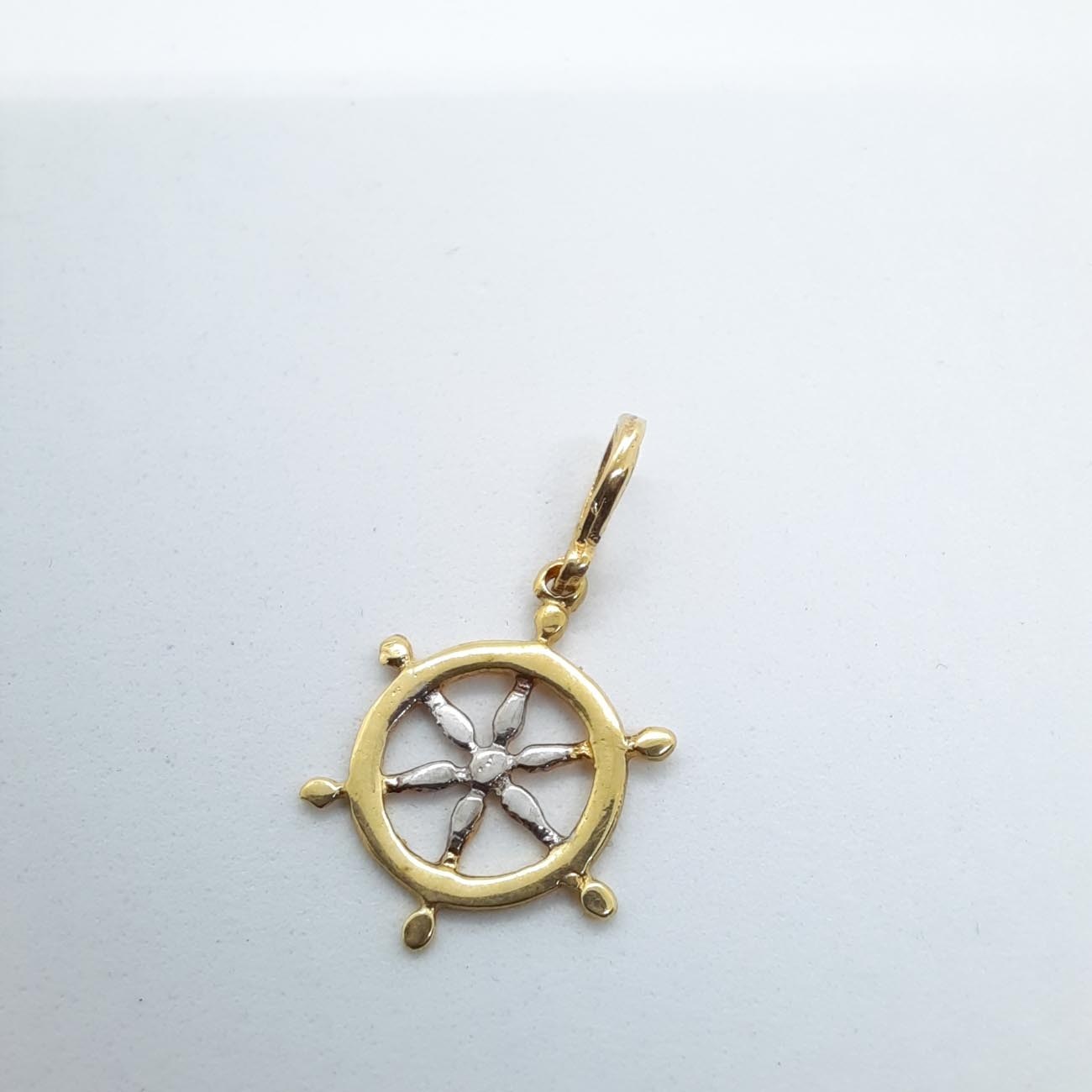 Χρυσό μενταγιόν τιμονιέρα Κ14