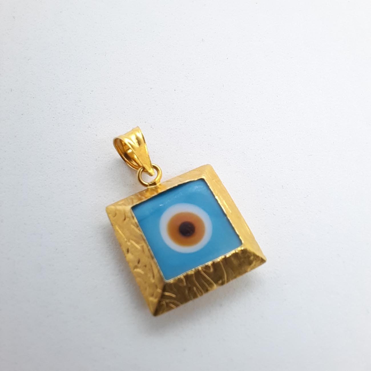 Χρυσό ματάκι τετράγωνο Κ14