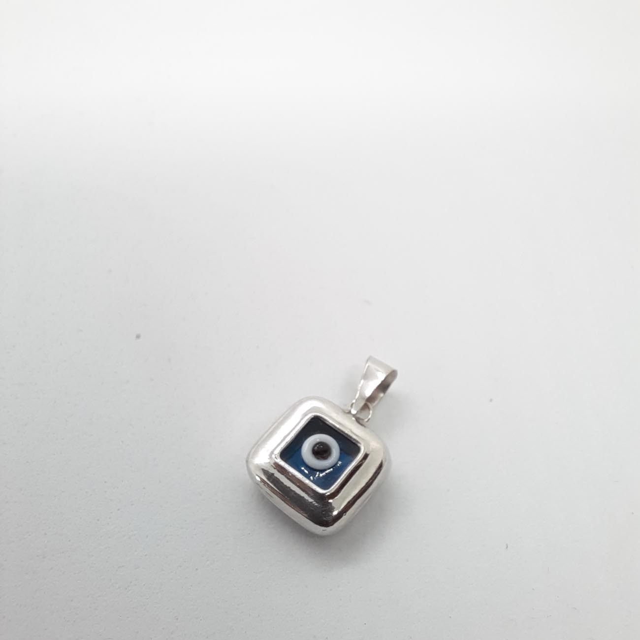 Λευκόχρυσο ματάκι τετράγωνο 14 ΚΑΡΑΤΙΑ