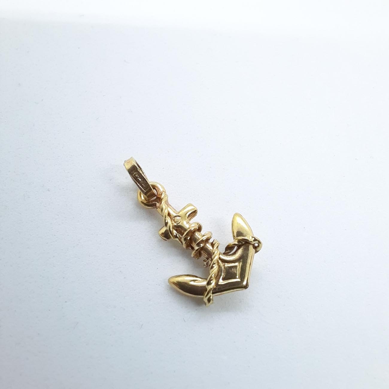 Χρυσή άγκυρα μενταγιόν Κ14