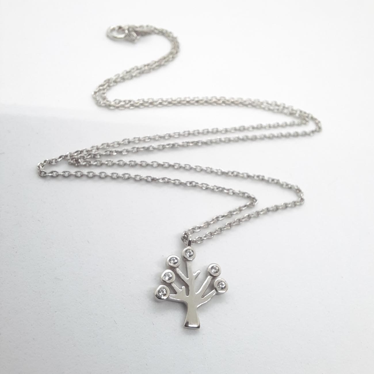 Ασημένιο κολιέ ΔΕΝΤΡΟ ΤΗΣ ΖΩΗΣ