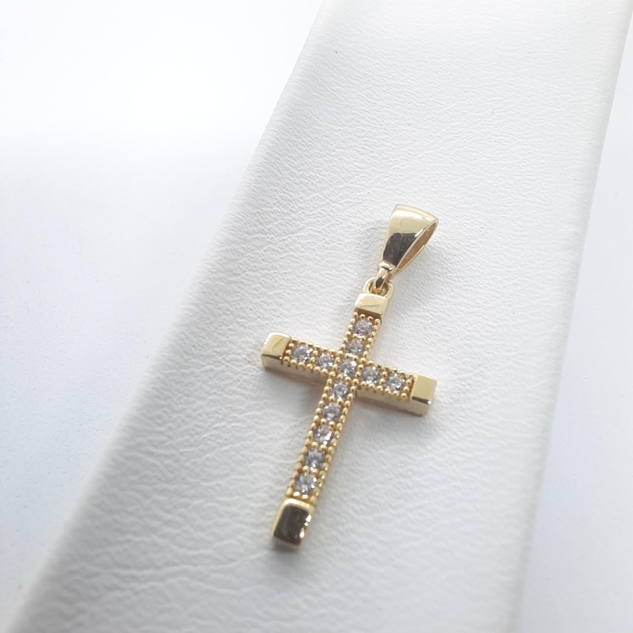 Χρυσός σταυρός Κ9 ζιργκόν