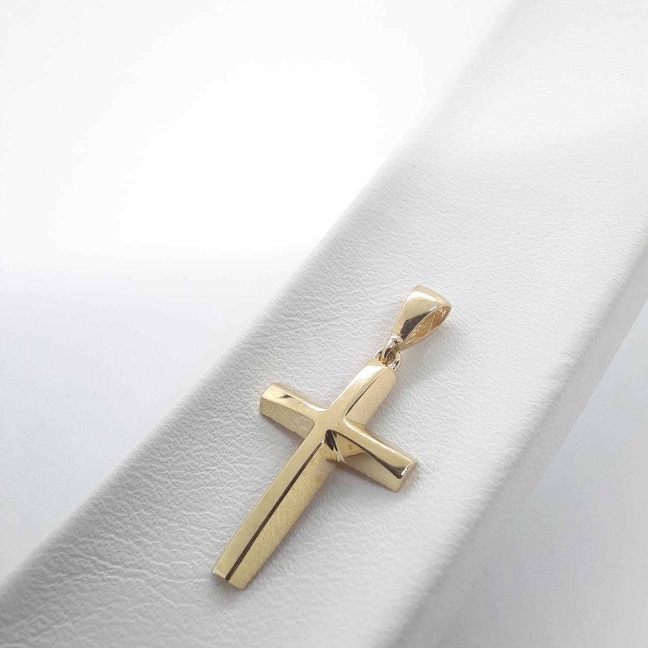 Χρυσός σταυρός unisex Κ9