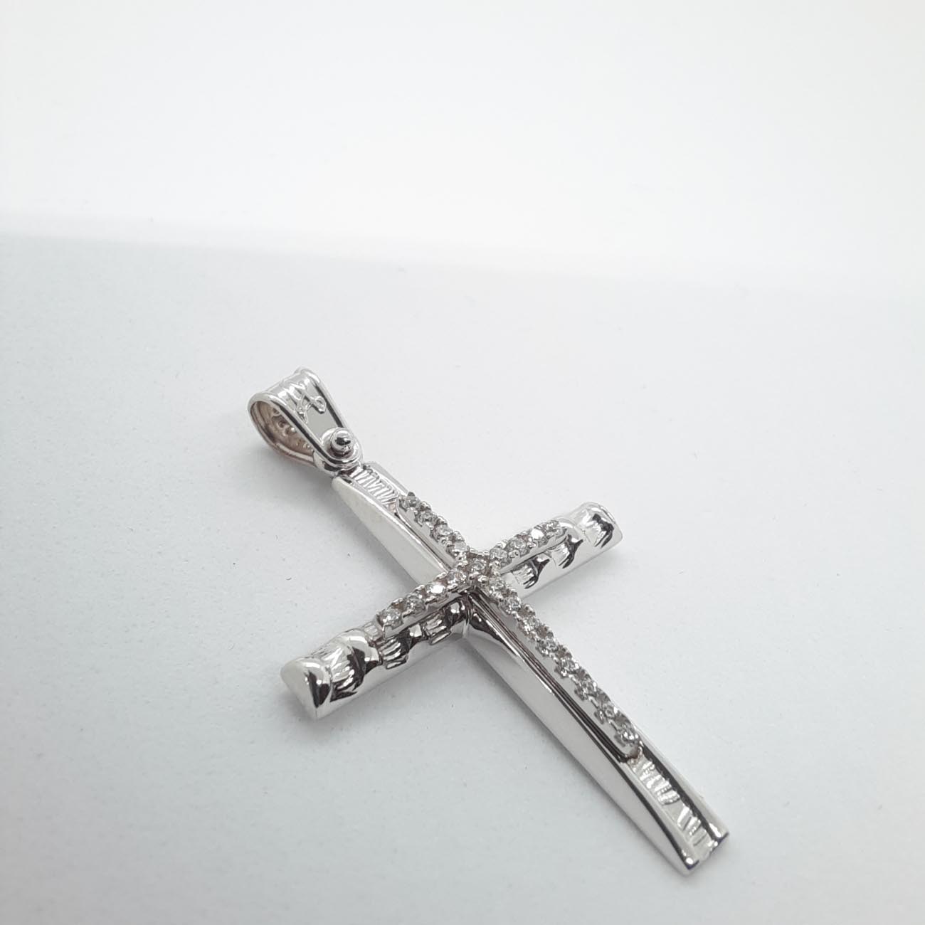 Λευκόχρυσος σταυρός Κ9