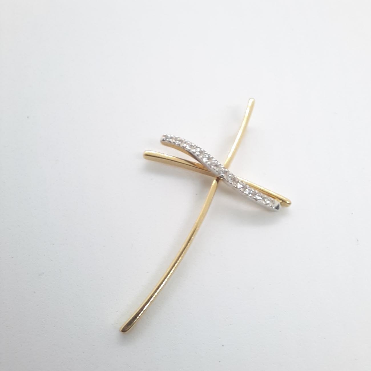 Χρυσός σταυρός Κ14 ζιργκόν