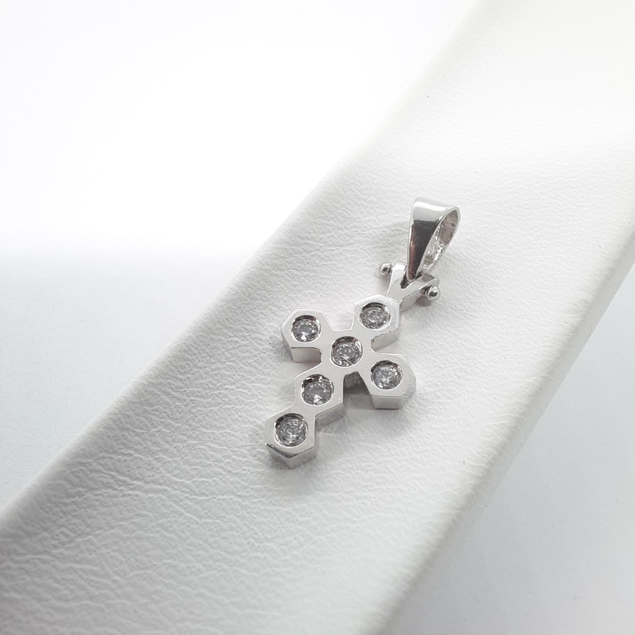 Λευκόχρυσος σταυρός Κ14