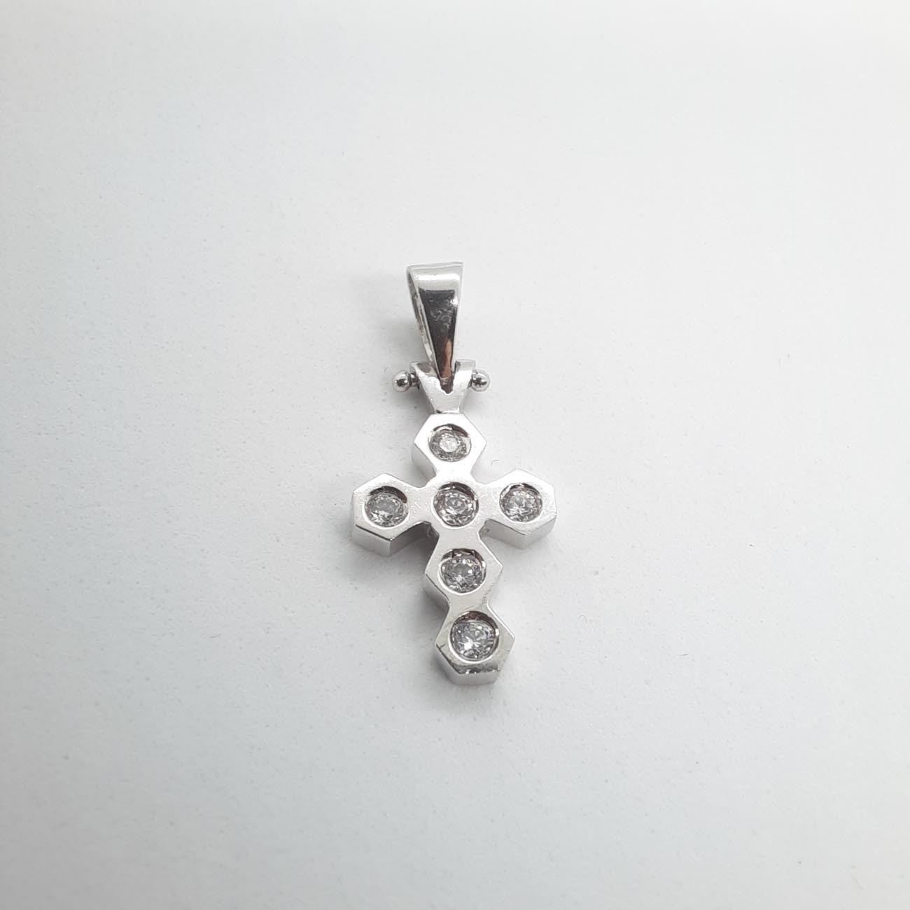 Λευκόχρυσος σταυρός Κ14