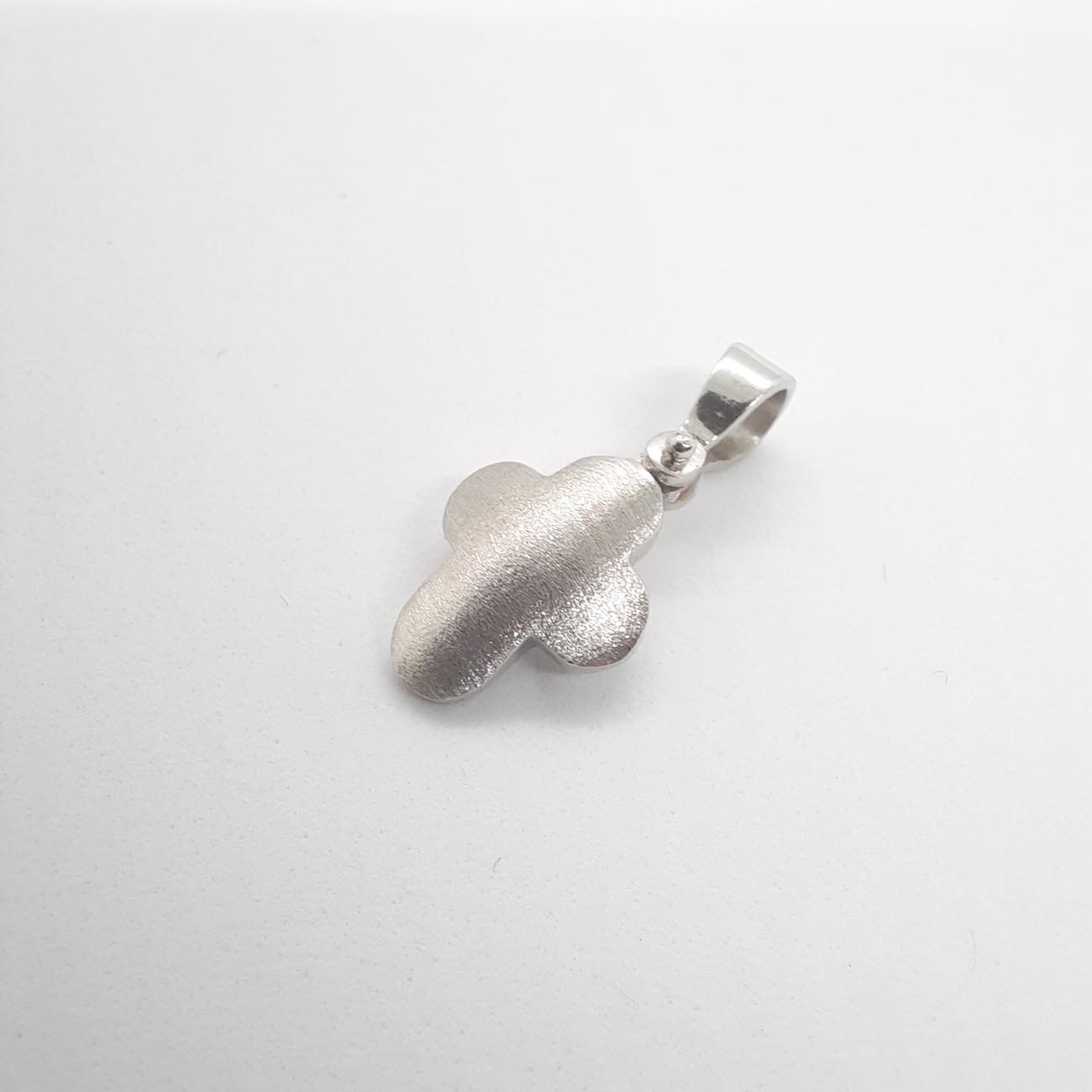 Λευκόχρυσος σταυρός Κ14  