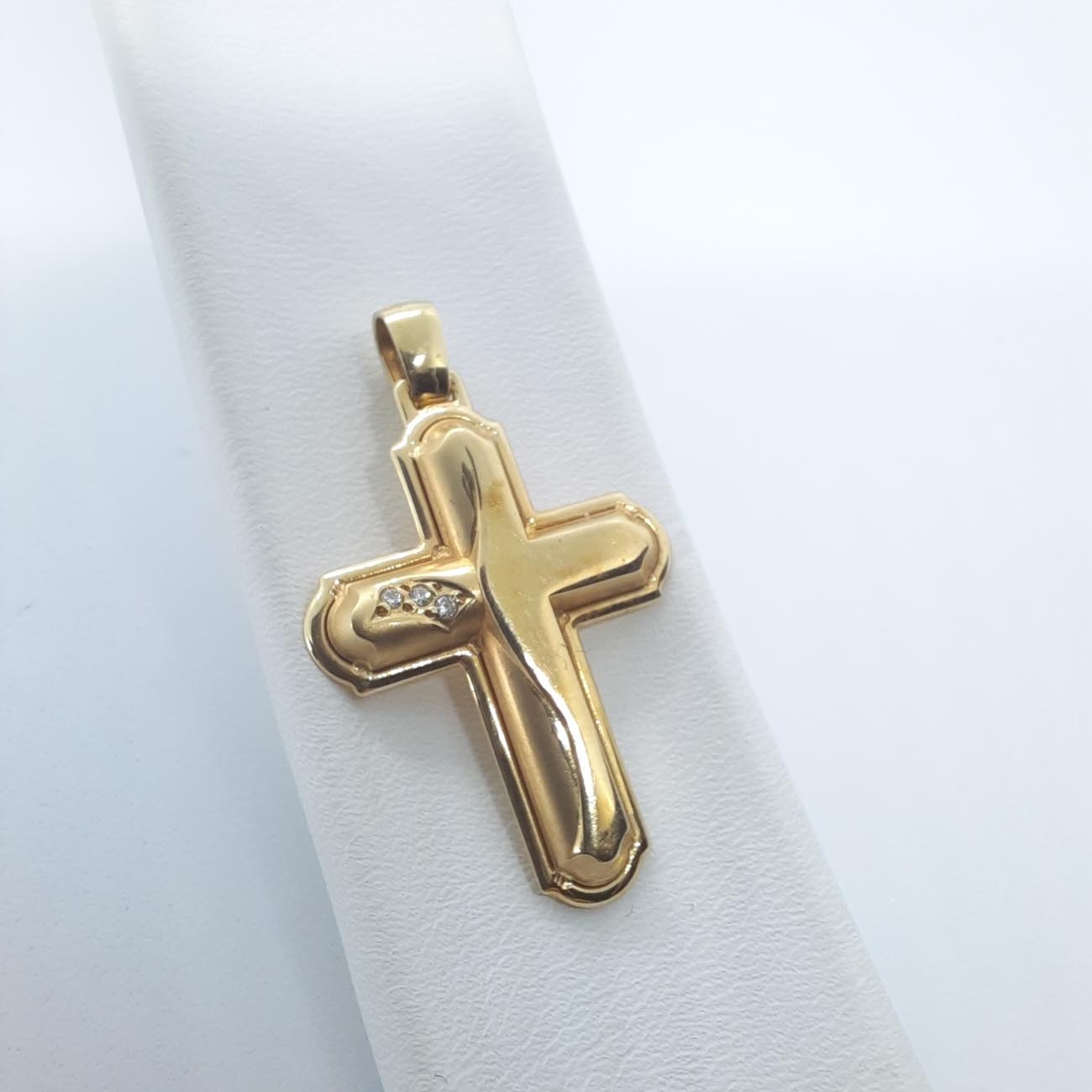 Χρυσός σταυρός Κ14