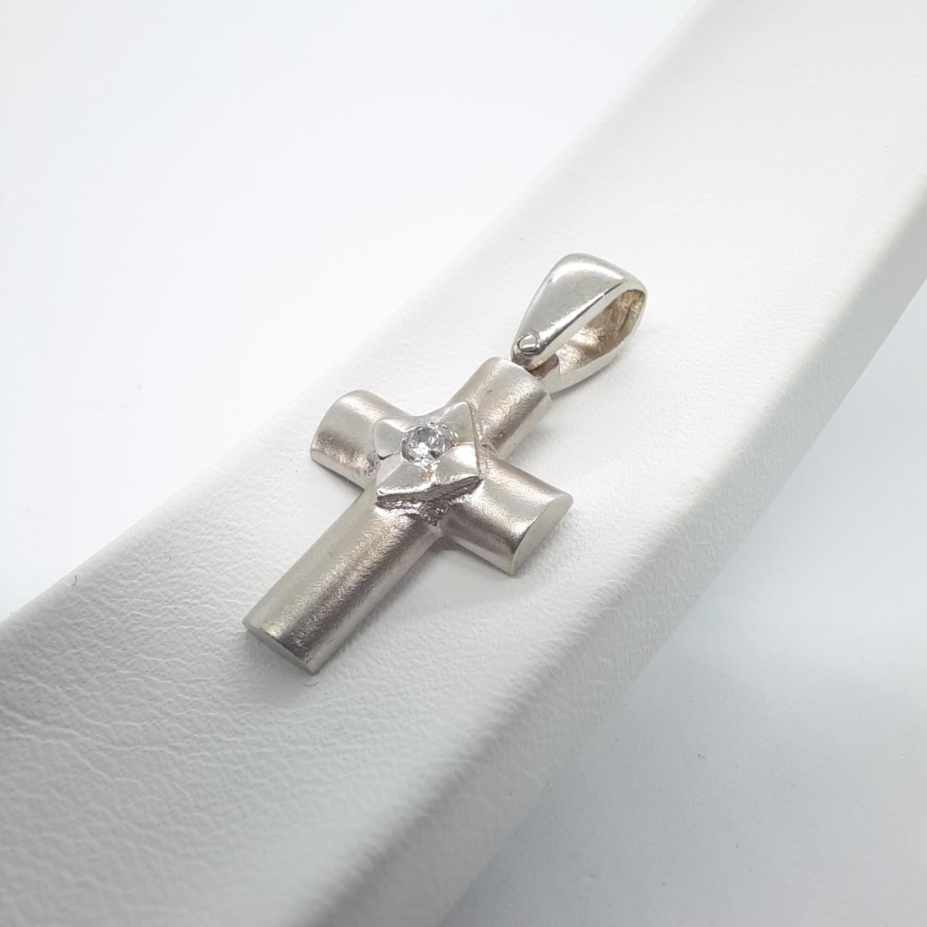 Λευκόχρυσος σταυρός Κ14