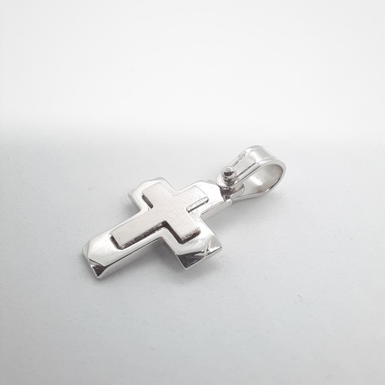 Λευκόχρυσος σταυρός Κ14