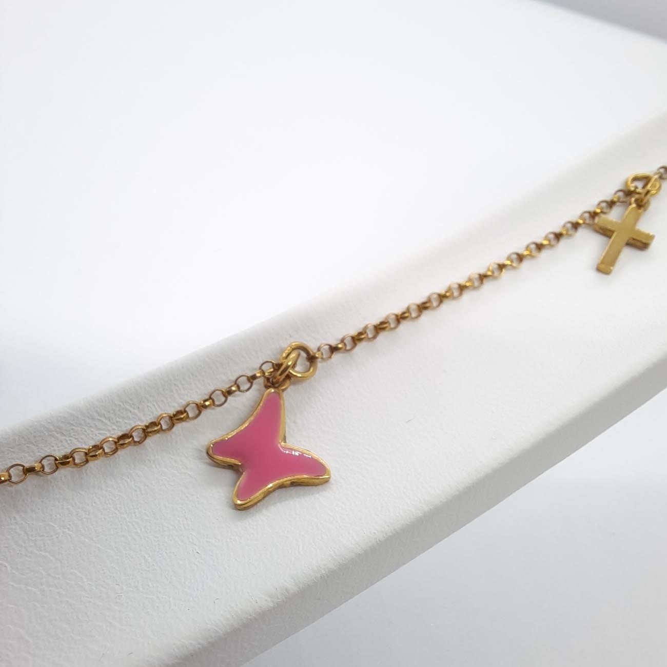 Ασημένιο επιχρυσωμένο βραχιόλι