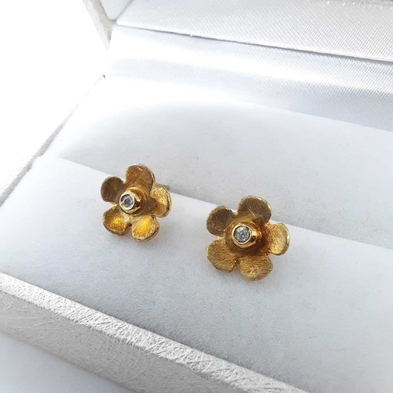 Επιχρυσωμένα ασημένια σκουλαρίκια