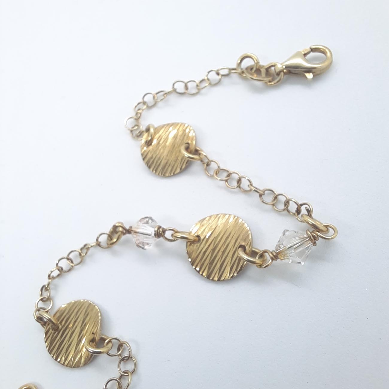 Επιχρυσωμένο ασημένιο βραχιόλι "μποέμ"