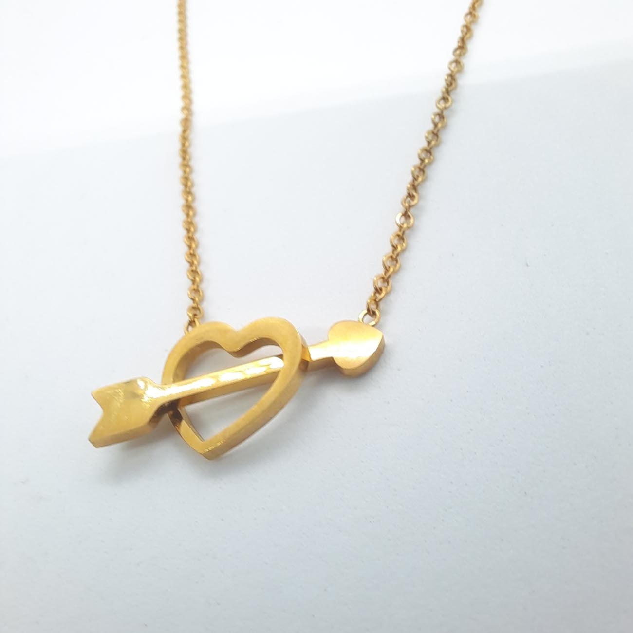 Κολιέ ατσάλι καρδιά