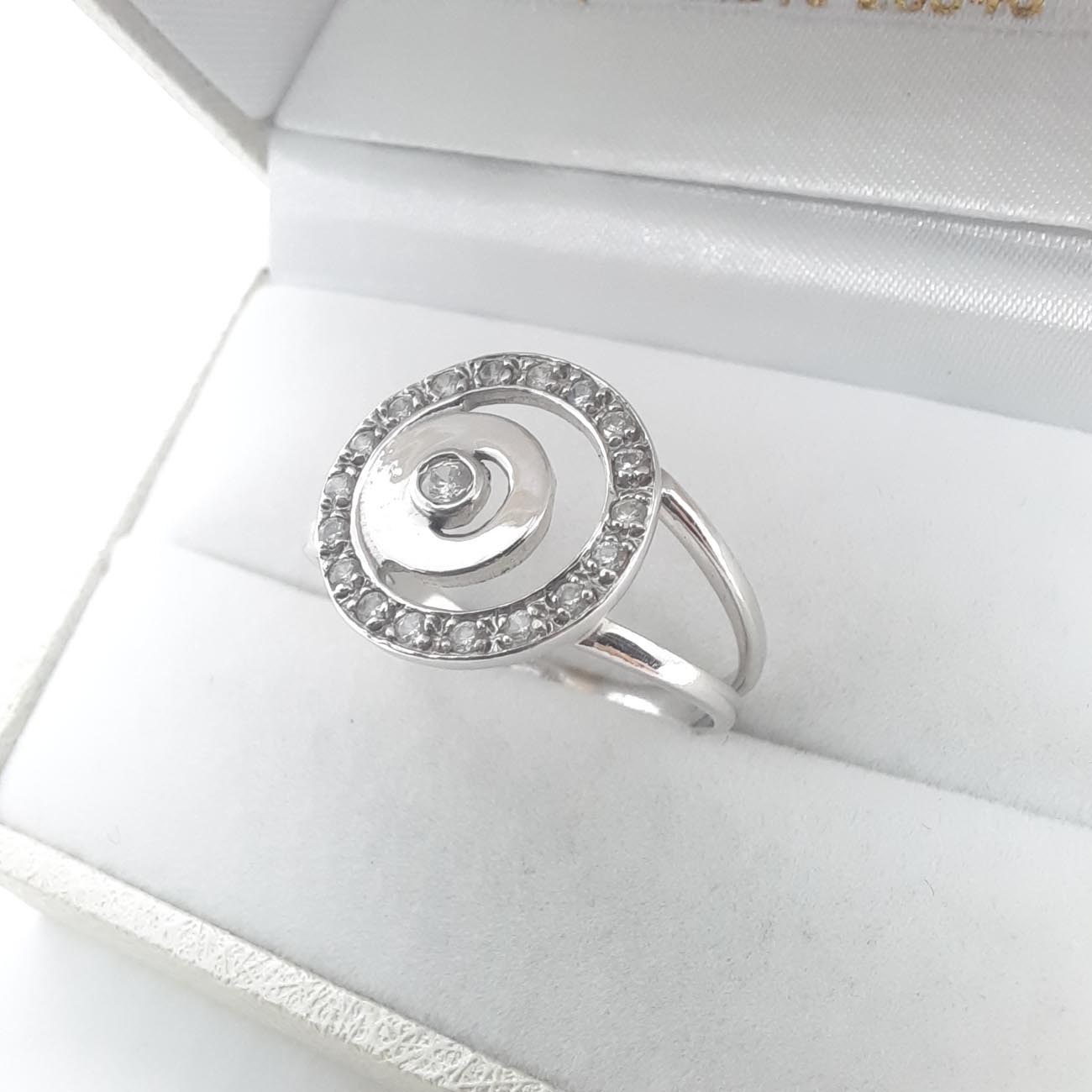 Λευκόχρυσο δαχτυλίδι Κ14