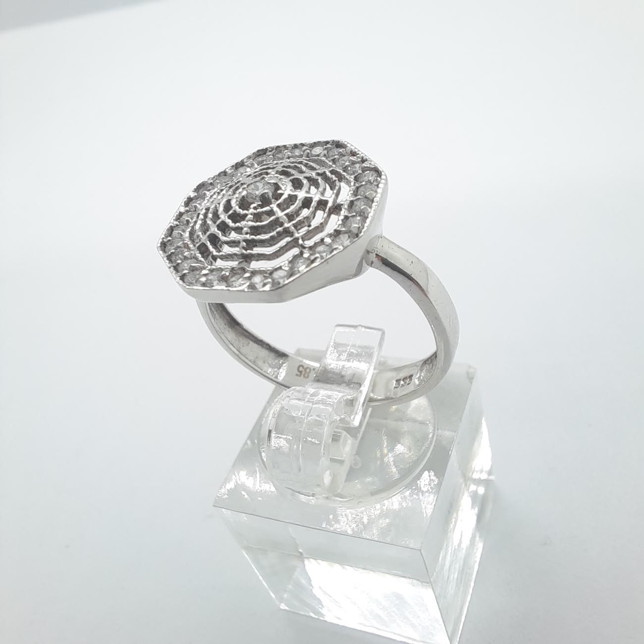 Λευκόχρυσο δαχτυλίδι Κ14