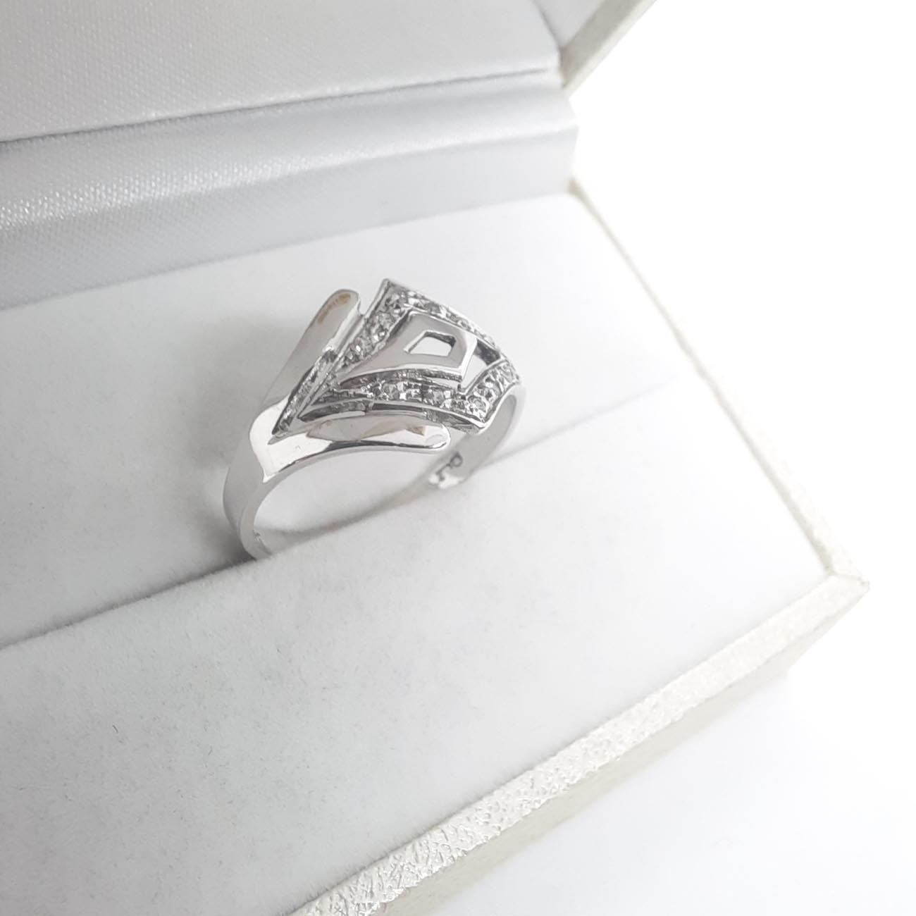 Λευκόχρυσο δαχτυλίδι Κ14