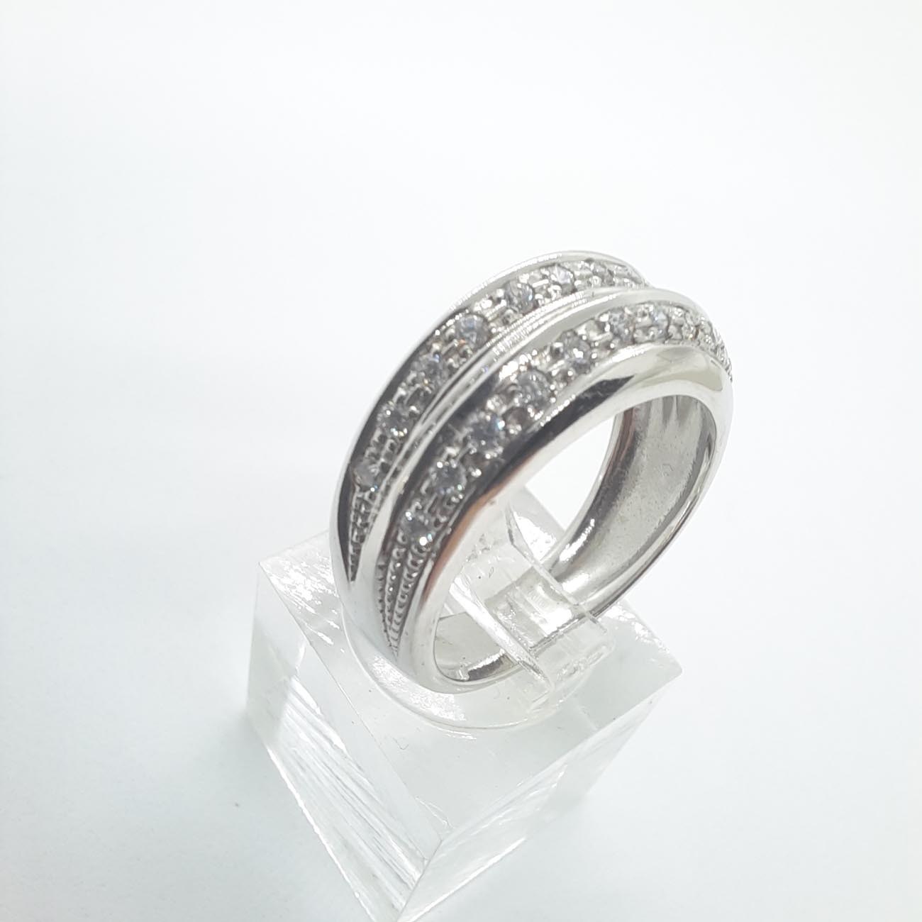 Λευκόχρυσο δαχτυλίδι Κ14