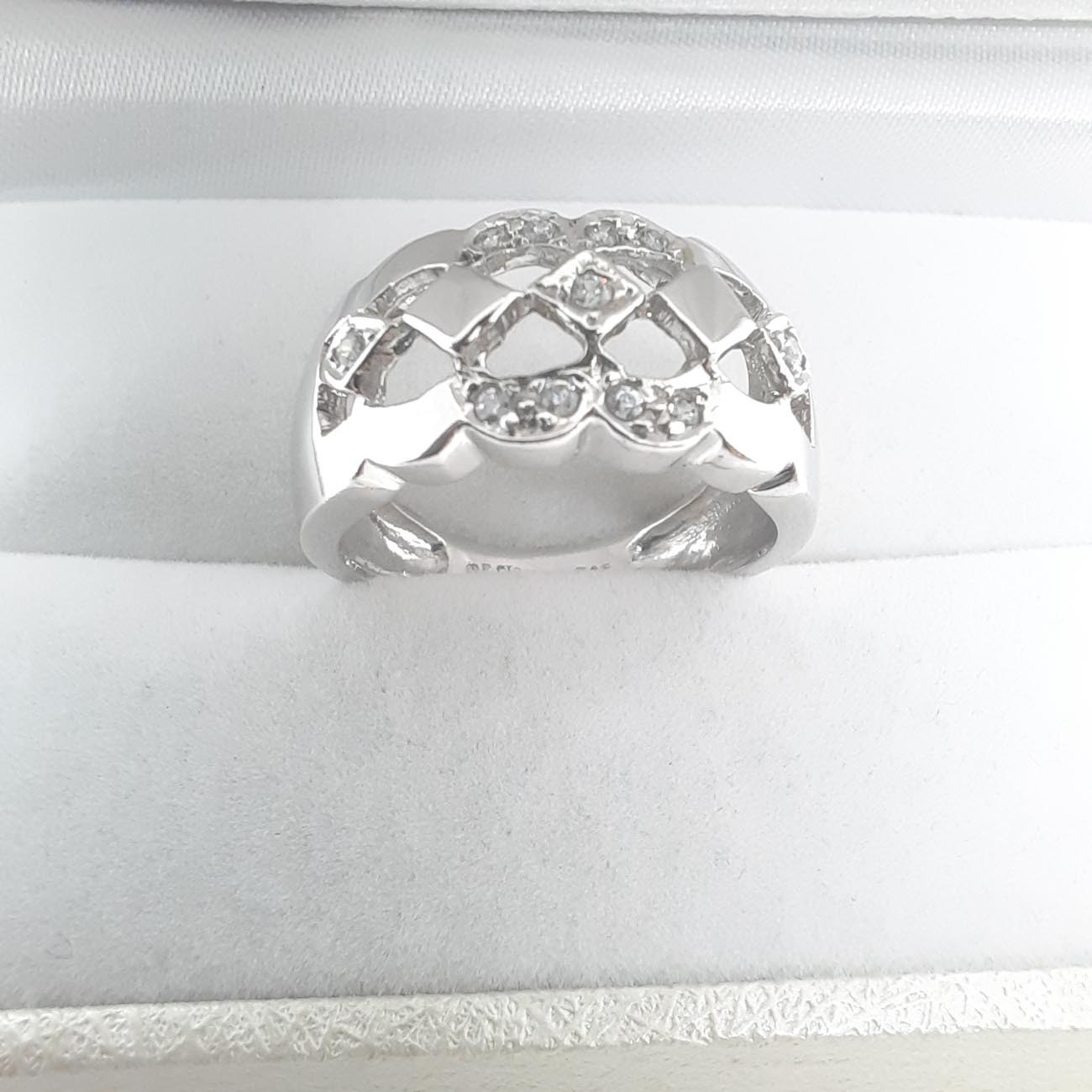 Λευκόχρυσο δαχτυλίδι Κ14