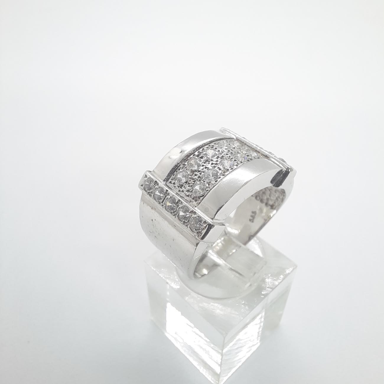 Λευκόχρυσο δαχτυλίδι Κ14