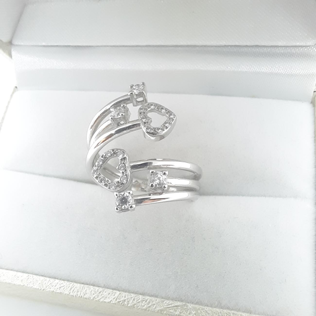 Λευκόχρυσο δαχτυλίδι Κ14