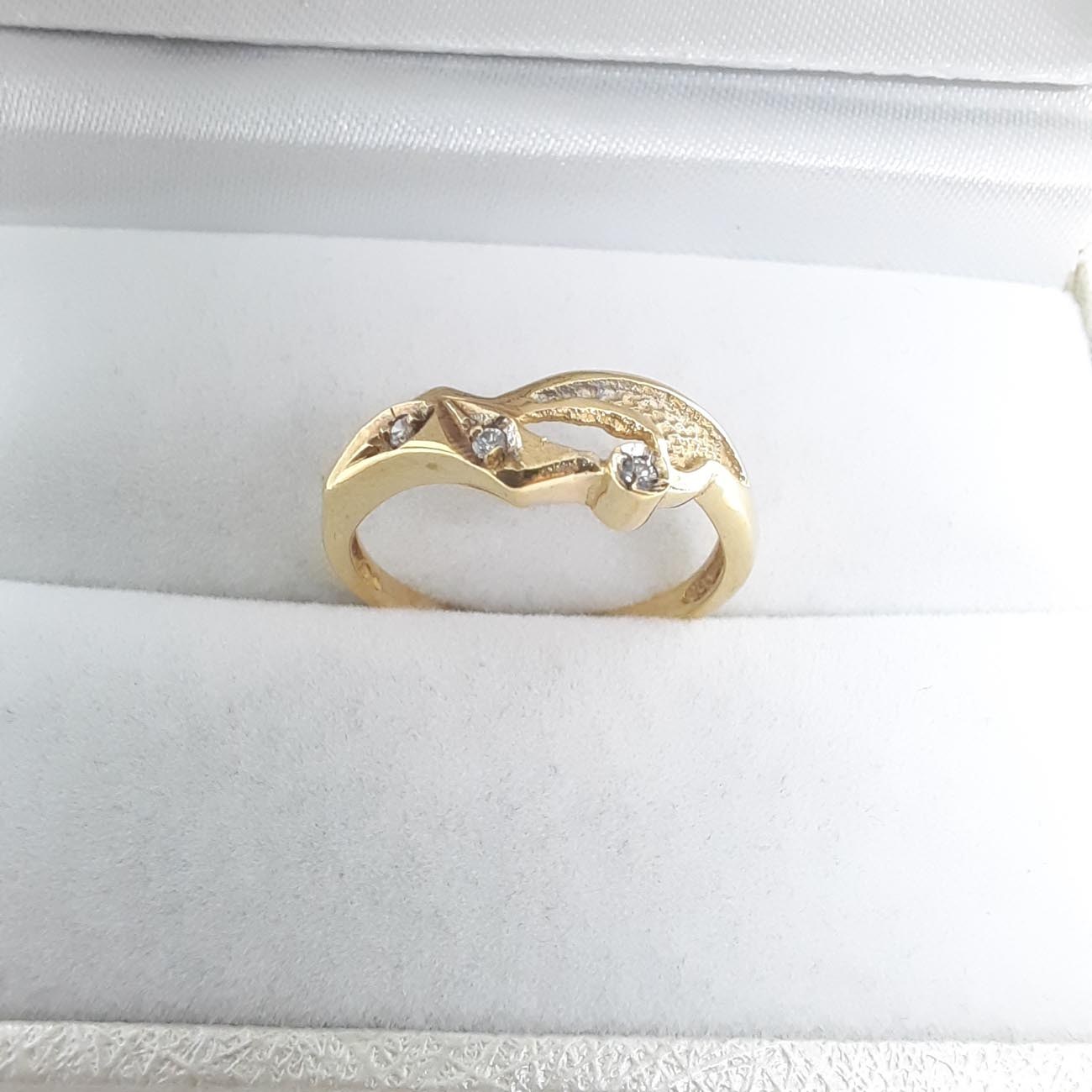 Χρυσό δαχτυλίδι στέμμα Κ14