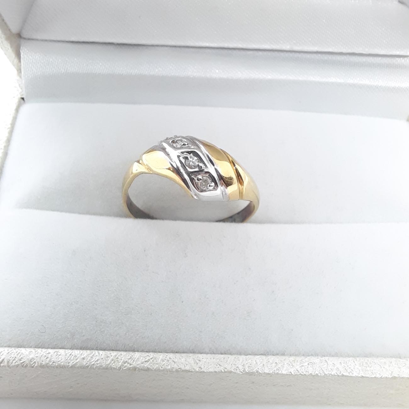 Χρυσό δαχτυλίδι Κ14 ζιργκόν