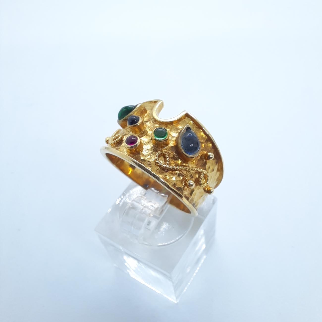 Χρυσό δαχτυλίδι σαν βυζαντινό διάδημα Κ14