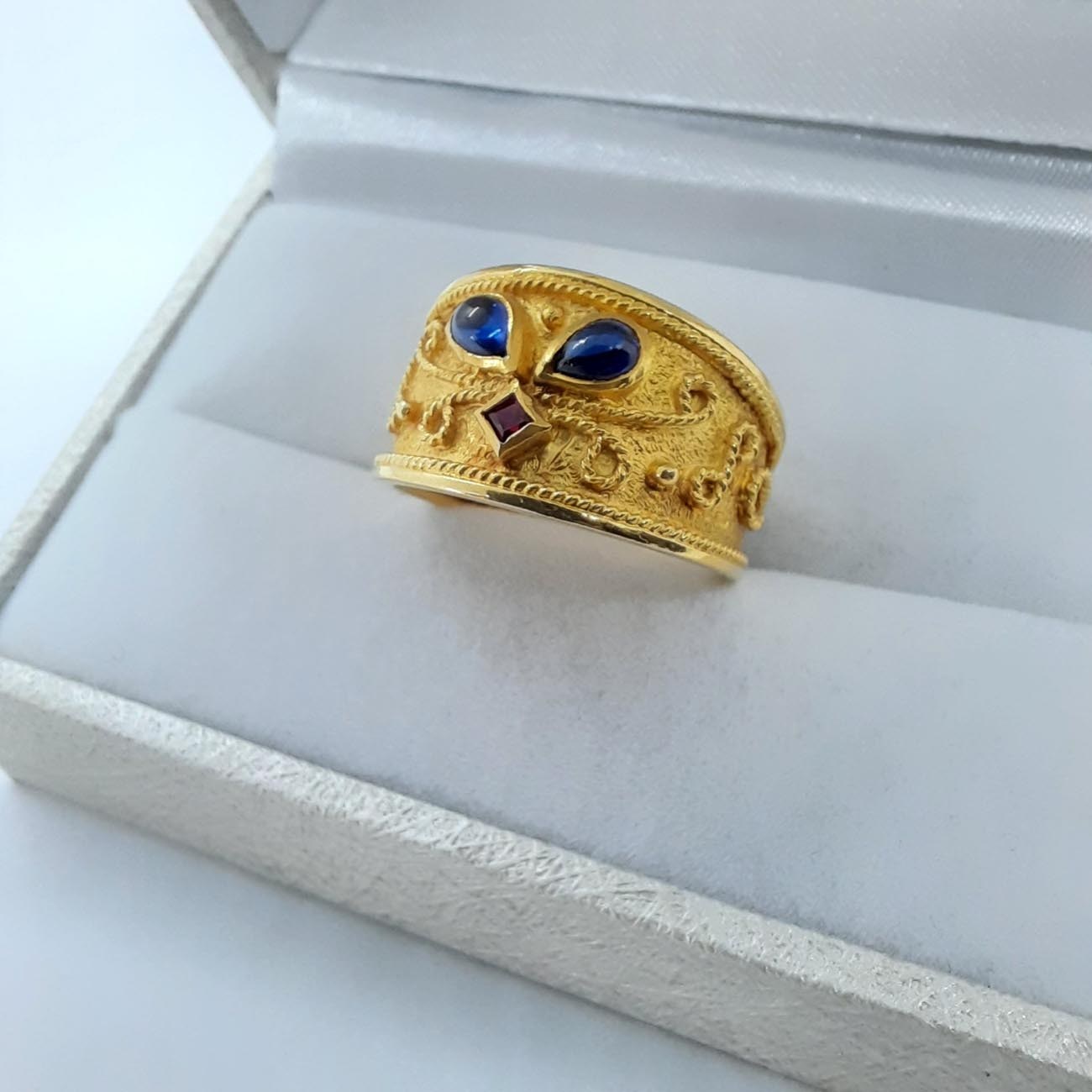 Χρυσό δαχτυλίδι βυζαντινής τέχνης Κ14