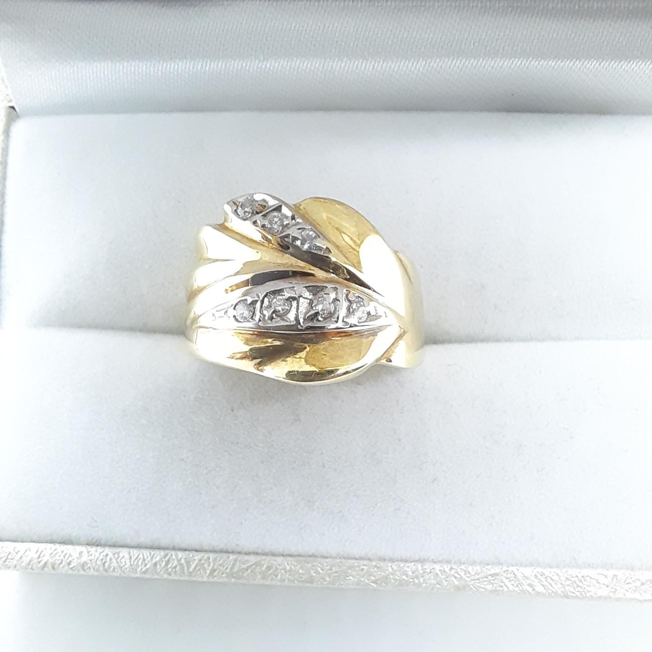 Χρυσό δαχτυλίδι Κ14 ζιργκόν